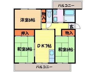 リバーサイド桂坂の物件間取画像